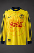 Club América 1994-95 Retro Long Sleeve Jersey | Coca-Cola Edition | Vintage Yellow Soccer Shirt 🦅💛