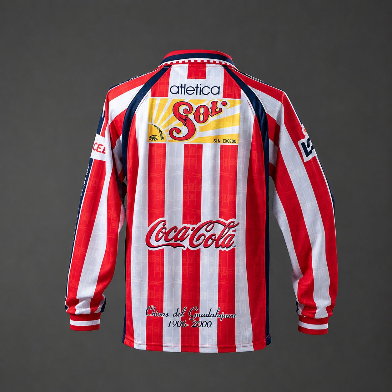 Chivas Guadalajara 1999-2000 Retro Long Sleeve Jersey 🔴⚪🐐