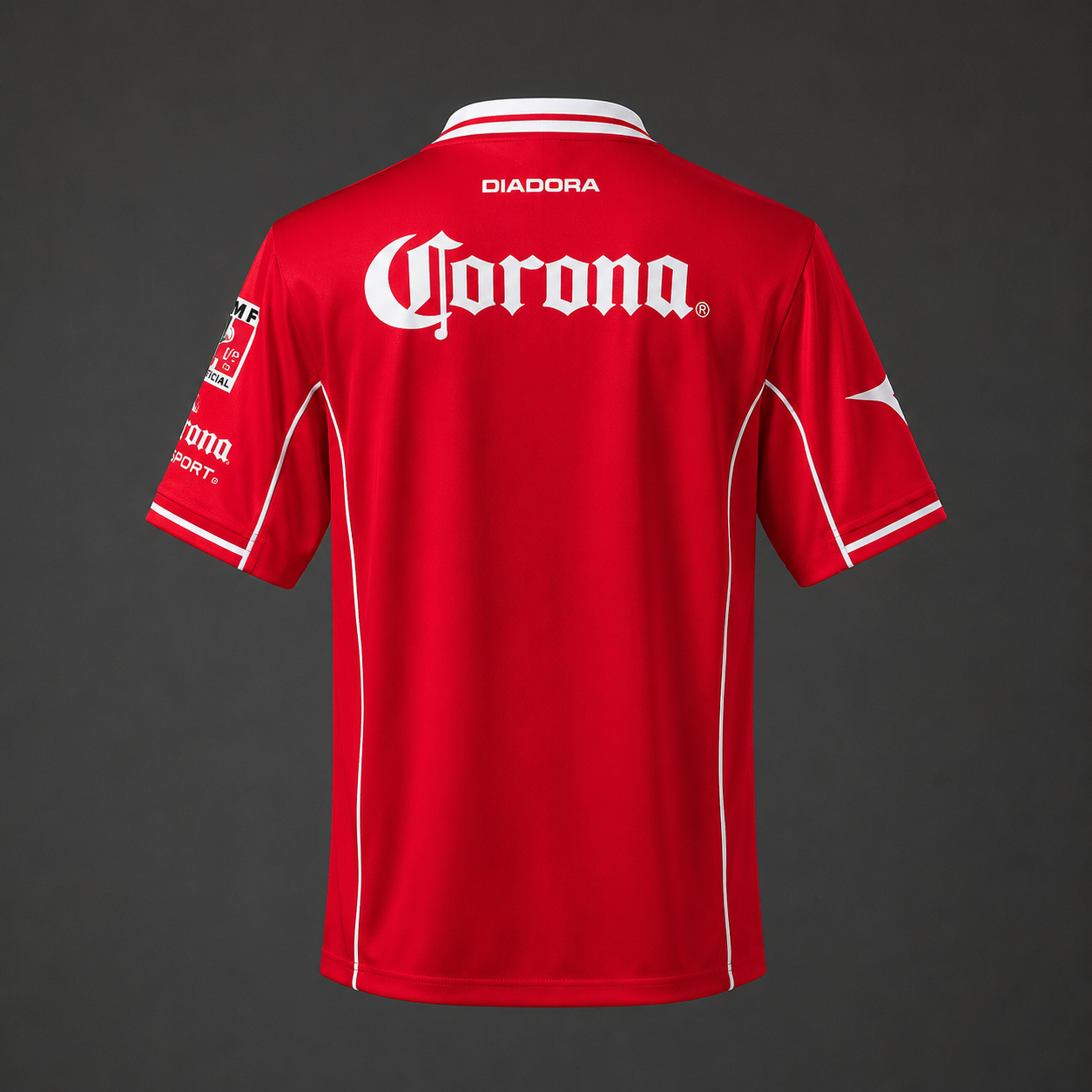 Toluca Retro Red Jersey | Diadora Victoria Classic Edition