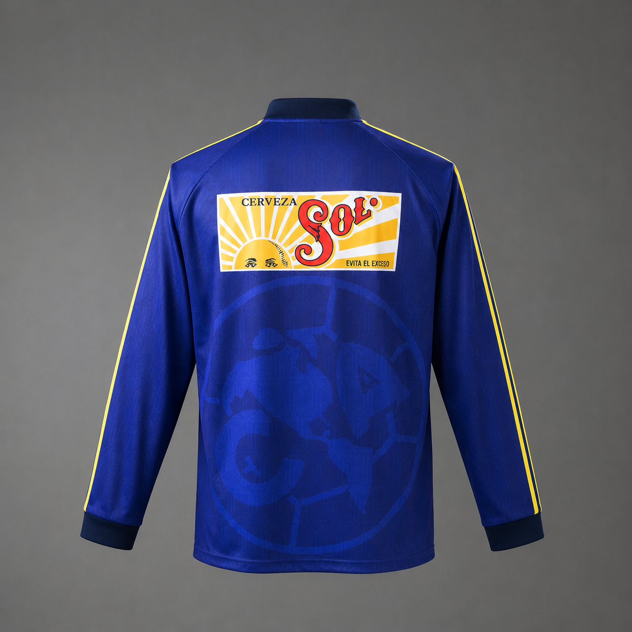 Club América 1997/98 Retro Long Sleeve Jersey | Blue Coca-Cola Edition