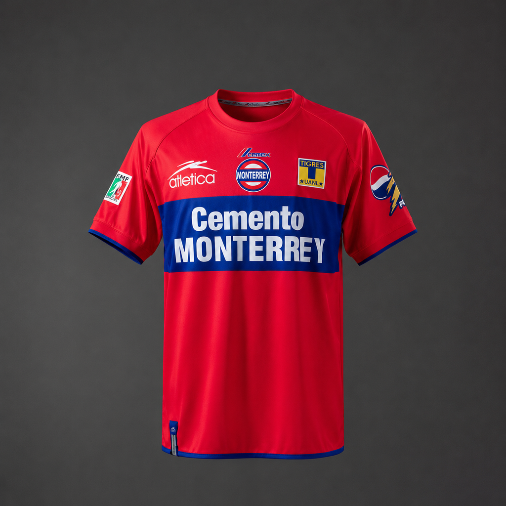 Tigres UANL 2001/02 Retro Jersey – Red Away Edition
