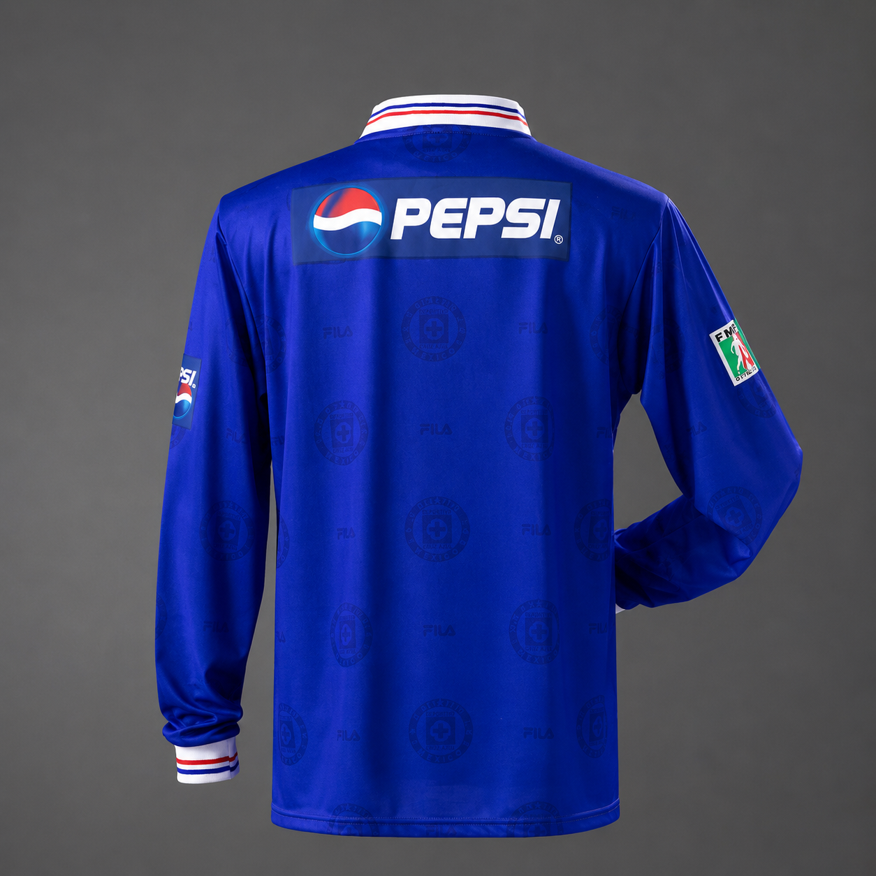 Cruz Azul Retro Blue Long Sleeve Jersey 1997-98 | Classic FILA Edition