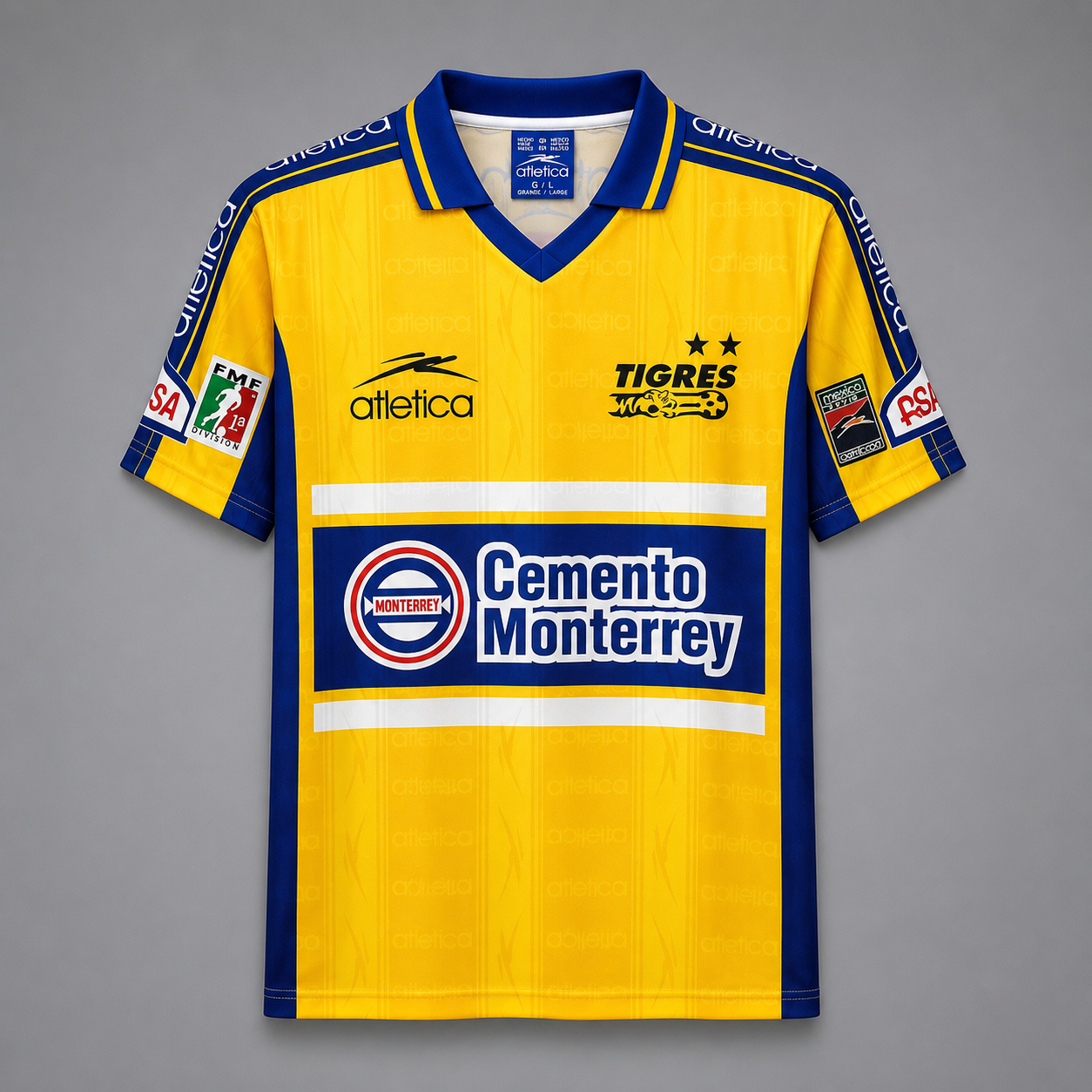 Tigres UANL 1999/2000 Retro Home Jersey – Yellow & Blue Classic
