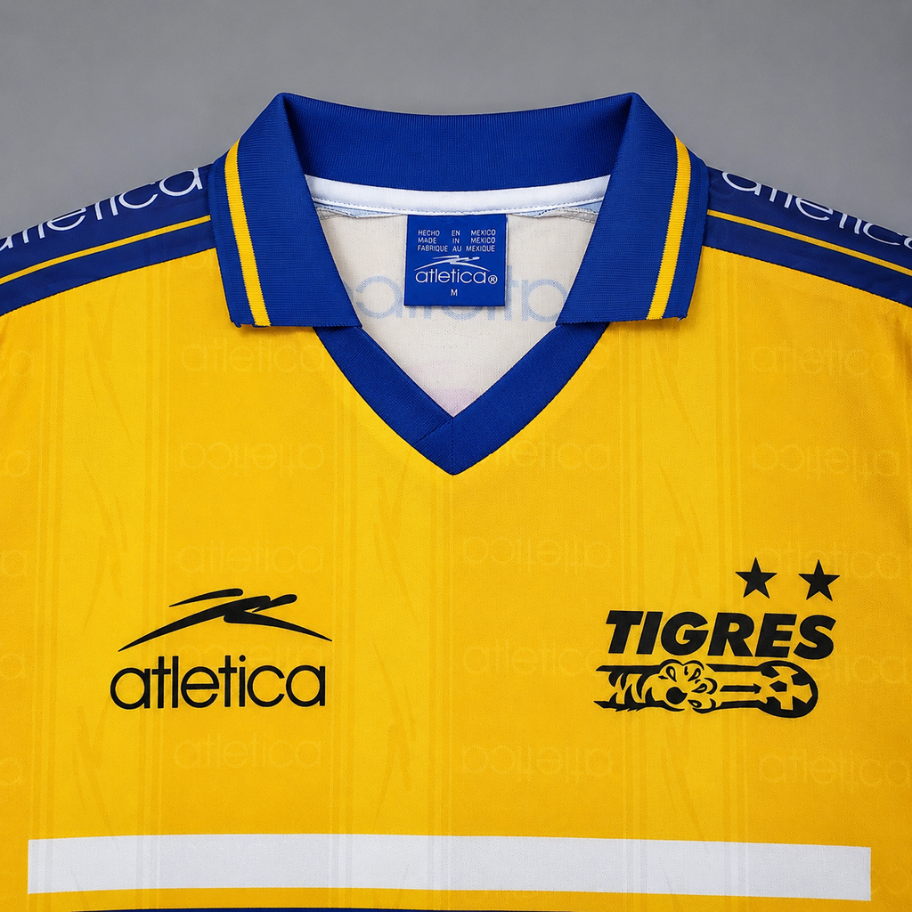 Tigres UANL 1999/2000 Retro Home Jersey – Yellow & Blue Classic